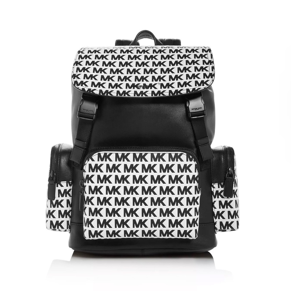Michael Kors Henry Logo-Embossed Leather Backpack
